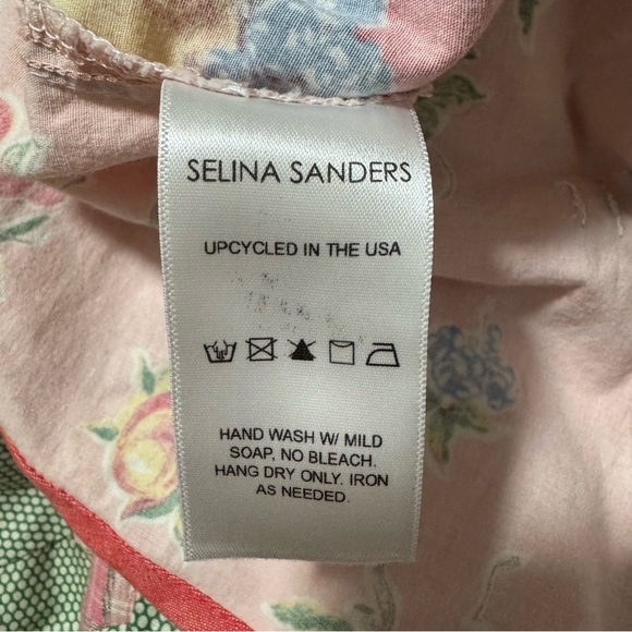 Selina Sanders Blouse Upcycle Vintage Material Rare NWT $227 - Picture 10 of 10